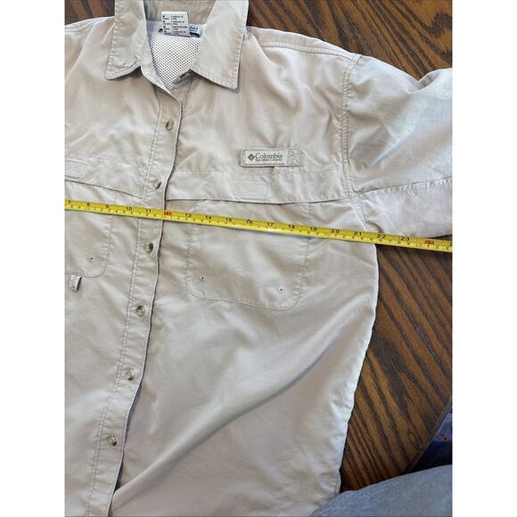 Columbia PFG long sleeve shirt tan medium - Picture 6 of 9